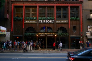 Clifton's Cafeteria on Broadway, recently and beautifully restored